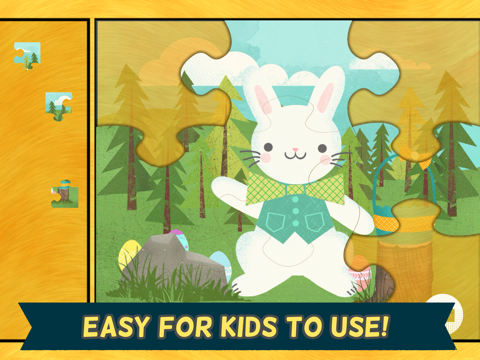 Screenshot #5 pour Jeux des lapins de Pâques pour enfants : Puzzles
