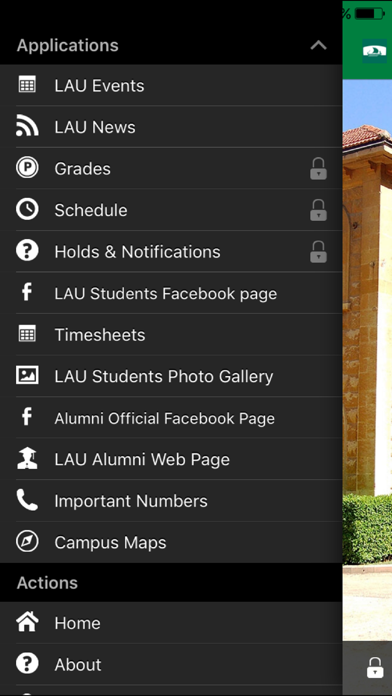 Screenshot #1 pour LAU Mobile Application