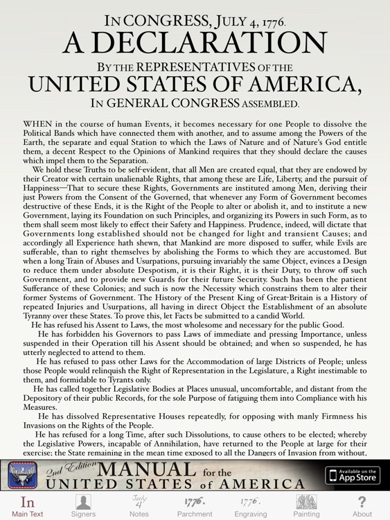 Declaration for iPad