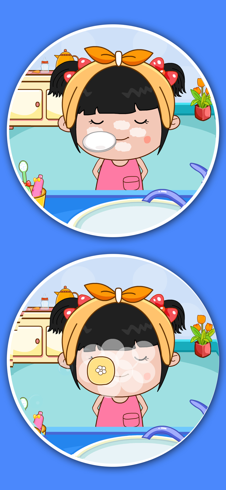 丫丫起床了:刷牙,洗脸,喝奶 screenshot 2