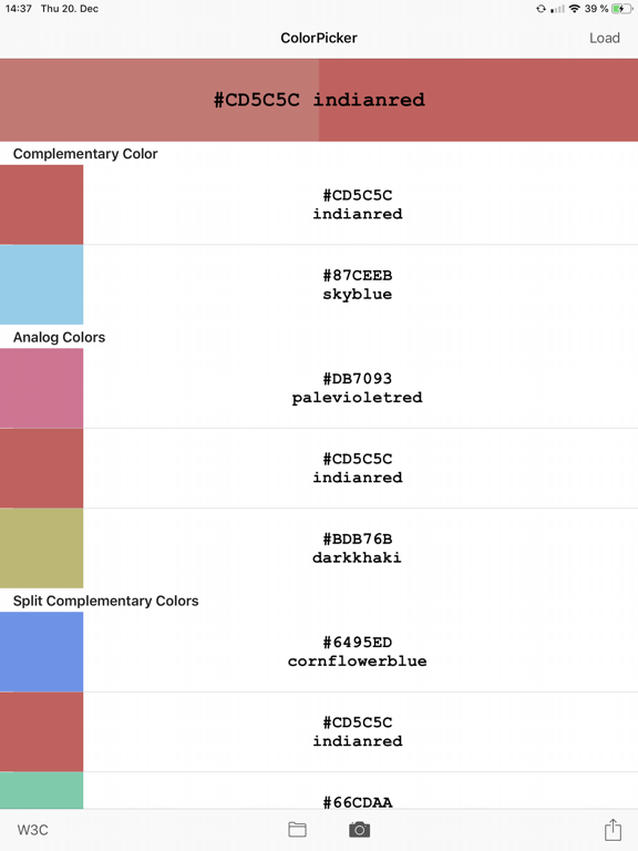 ColorPicker iPad screenshot 6 - Utilities app