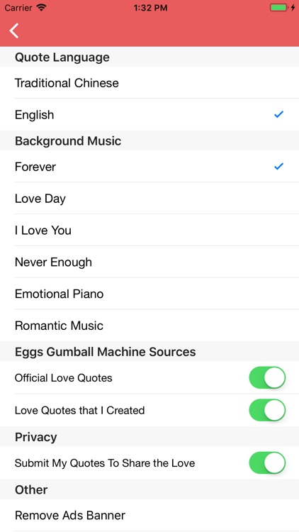 Love Quote EggsGumball Machine screenshot-3
