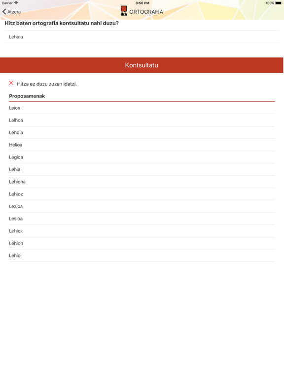 Screenshot #6 pour IKAPP Ortografia