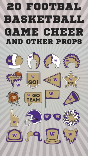 Washington Huskies Selfie Stickers(圖3)-速報App