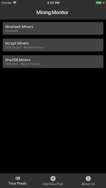 Crypto Mining Monitor