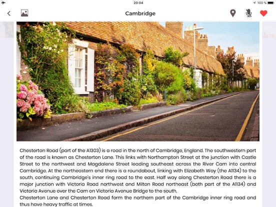 Cambridge Travel Guide Offline iPad screenshot