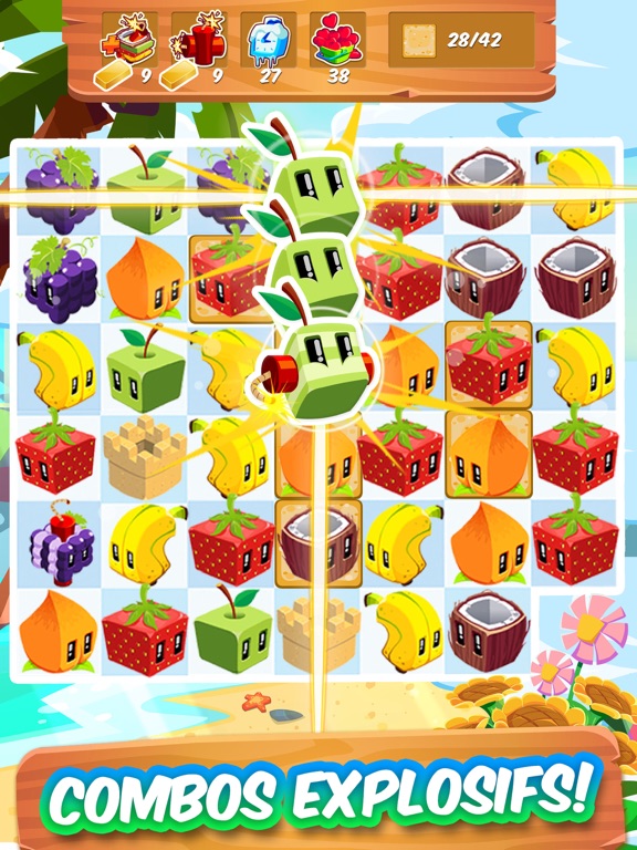 Screenshot #5 pour Juice Cubes match 3 jeu