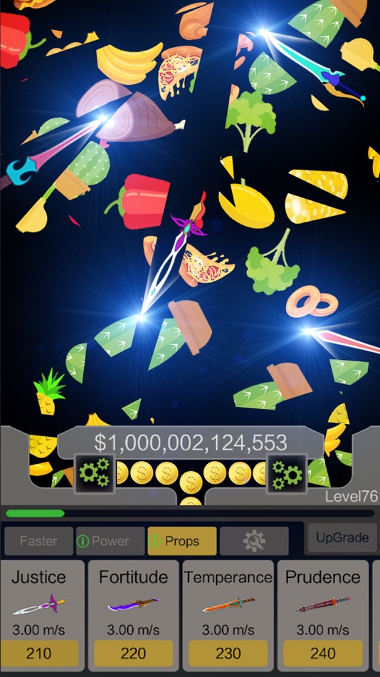 #3. Idle Knife - Slice Food (iOS) 由: 文丽 陈