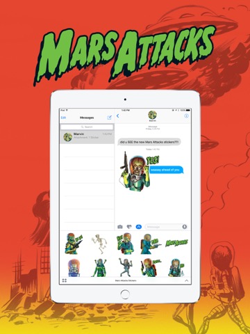 Mars Attacks Stickersのおすすめ画像3