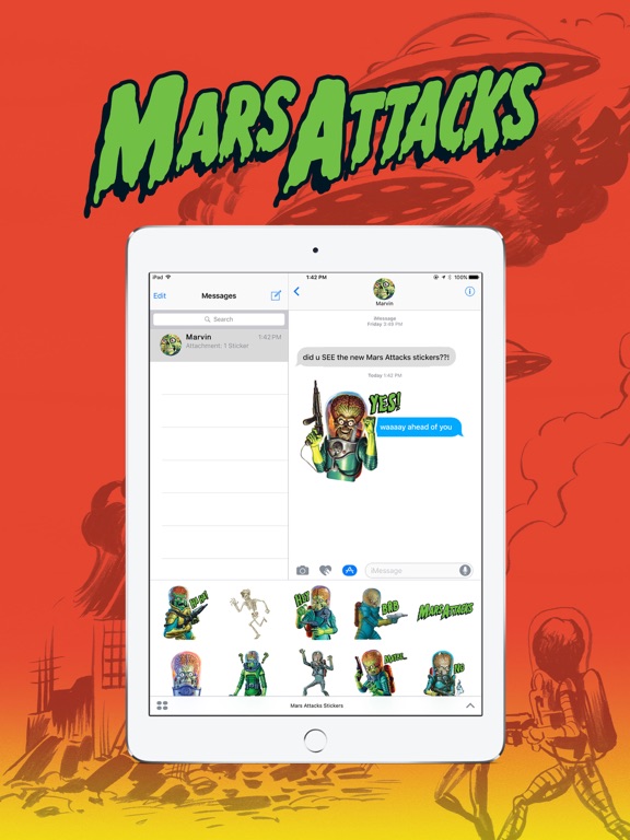 Screenshot #6 pour Mars Attacks Stickers