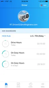 Rollingtrans ELD screenshot #1 for iPhone