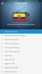 Ecuador Radio Station: Spanish screenshot