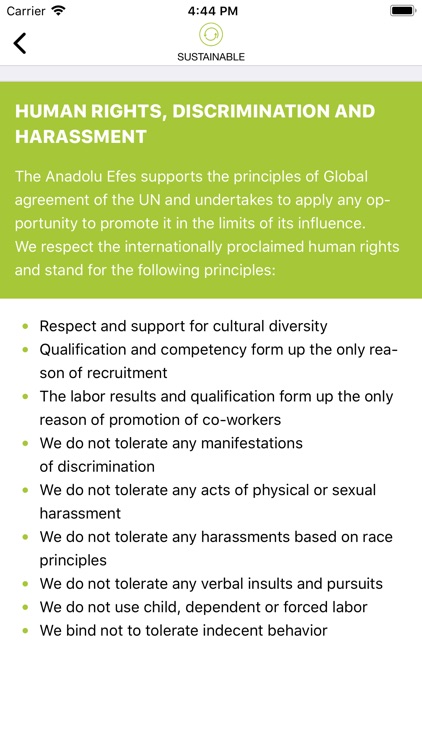 Efes rus code of conduct