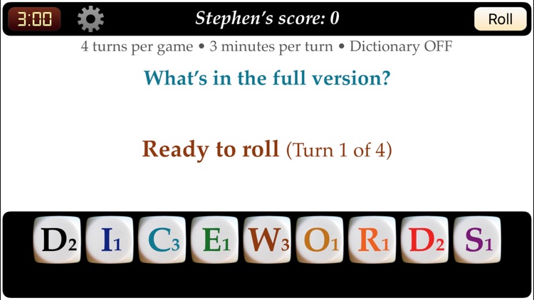 DICEWORDS-X - the word game in your pocket screenshot-0