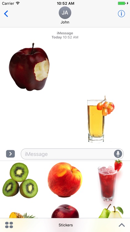 Fruits Pack for iMessage!