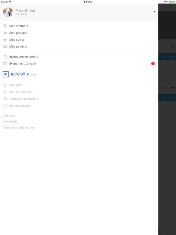 Screenshot #5 pour MySpeciality