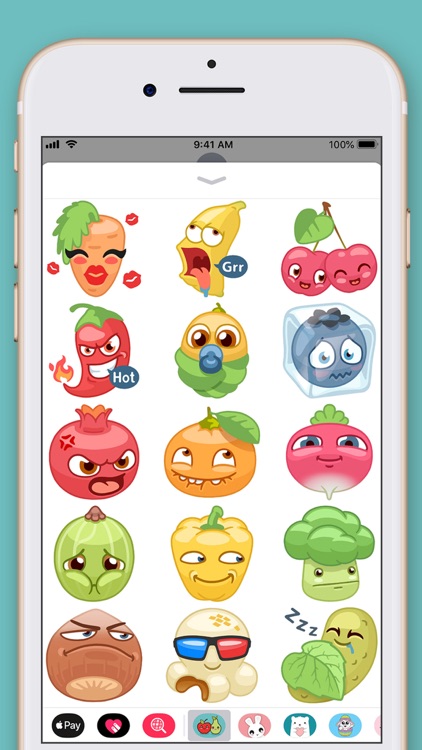 Cute Fruit Kawaii Stickers screenshot-3