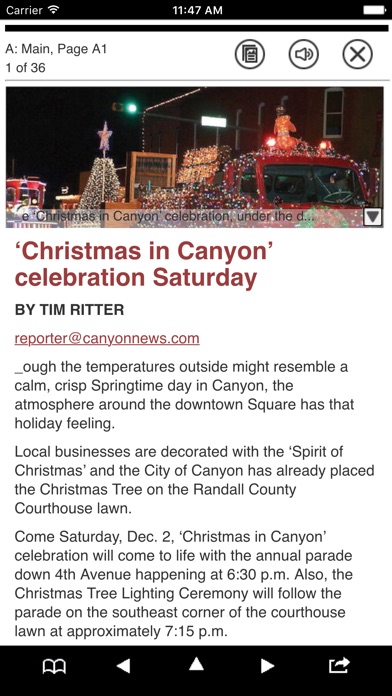 Canyon News eEdition screenshot 2