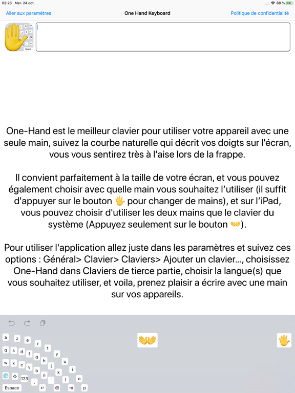Screenshot #6 pour One-Hand Keyboard