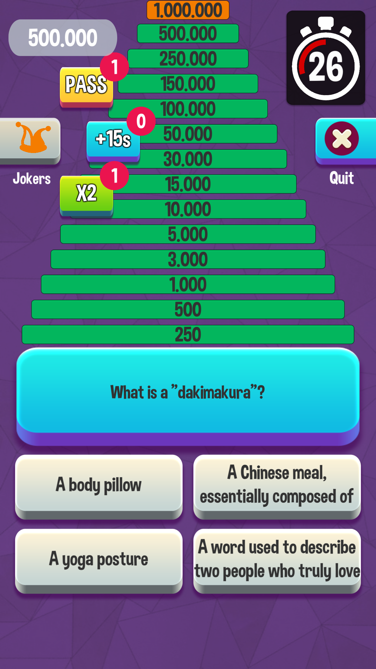Trivia QuizUp Millionaire