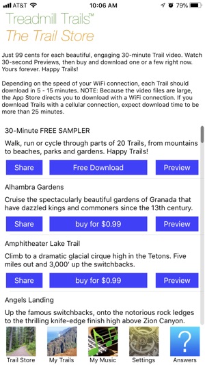 Treadmill Trails On The App Store