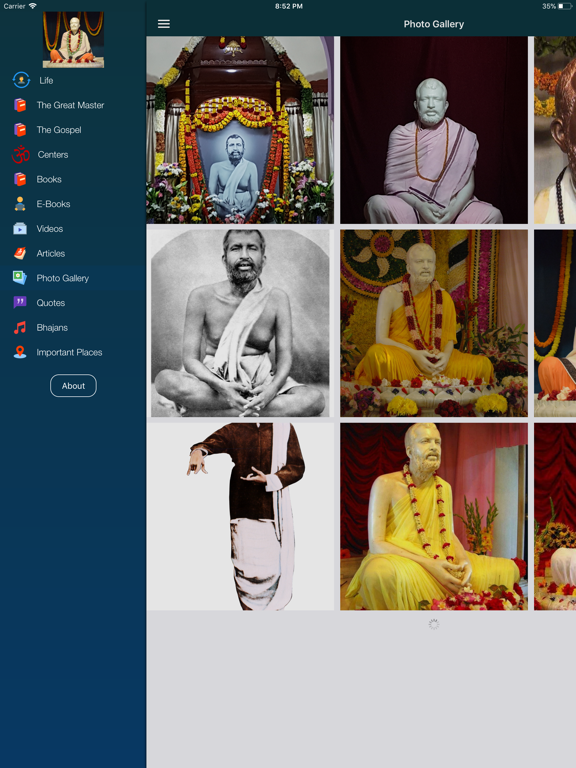Sri Ramakrishna iPad screenshot 5 - Book app