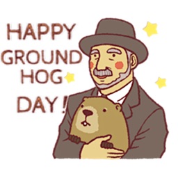 Happy Groundhog Day Sticker