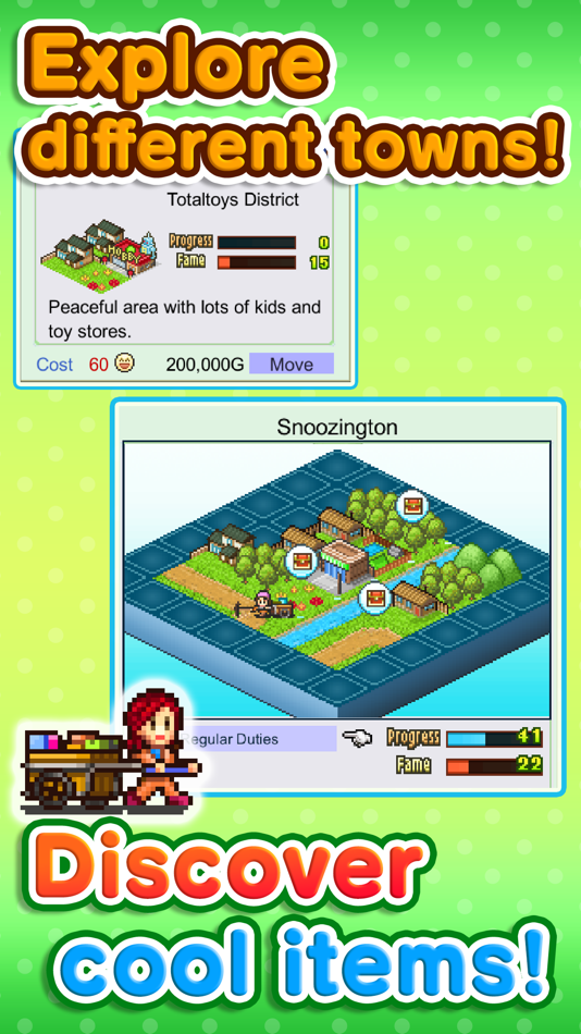 #3. Thrift Store Story (iOS) Podle: Kairosoft Co.,Ltd
