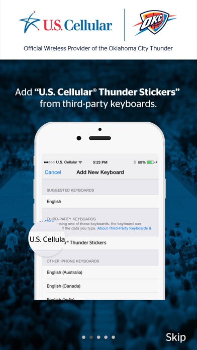 U.S.Cellular® Thunder Stickers screenshot 2