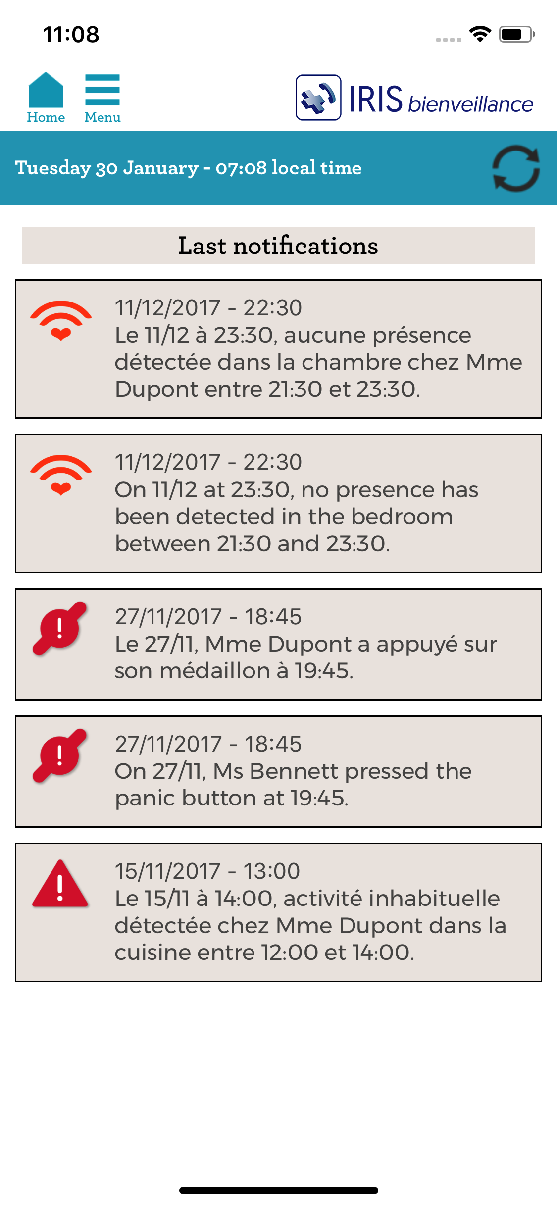Iris Bienveillance screenshot 2