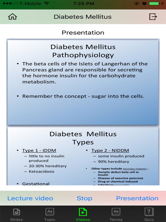 Diabetes Offline iPad screenshot