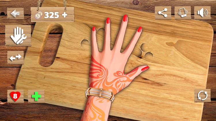 Knife and Fingers Game