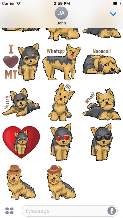 Yorkie Emojis For Dog lovers screenshot 3
