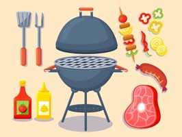 Downloads Barbecue Party Stickers for iMessage