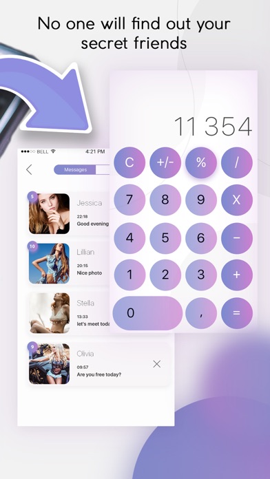 Secret Dating + Calculator app screenshot 2