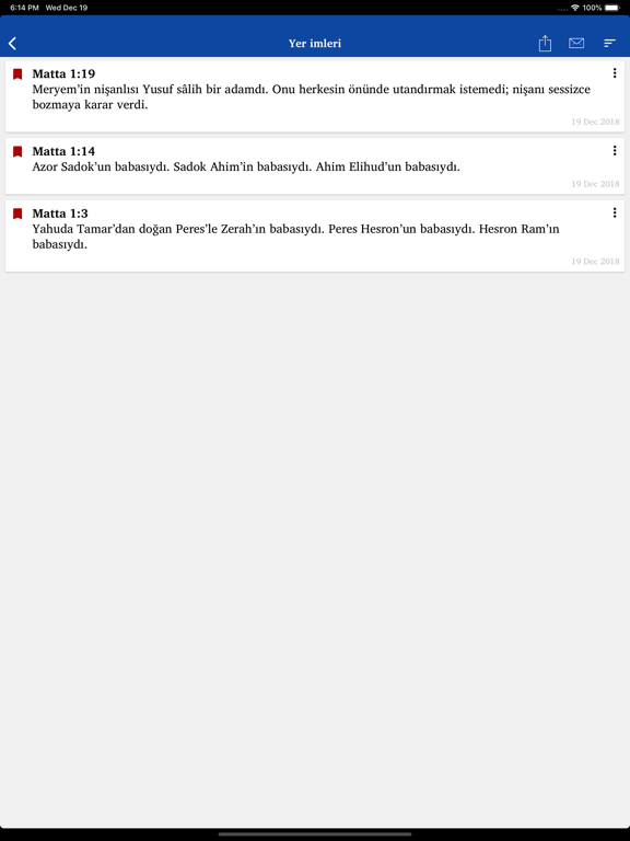 İNCİL iPad screenshot 3 - Book app