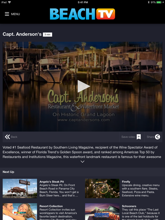 Beach TV - Panama City Beach iPad screenshot 4 - Travel app