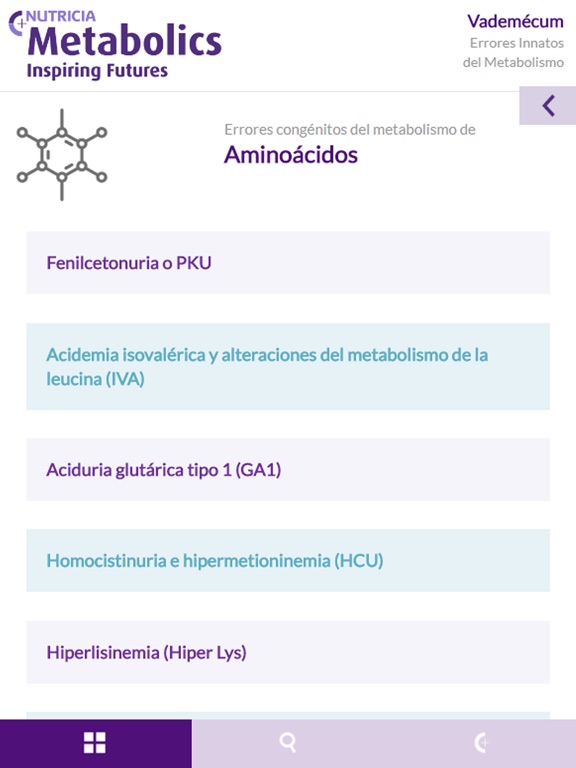 Screenshot #6 pour Nutricia Vademécum Metabólicos