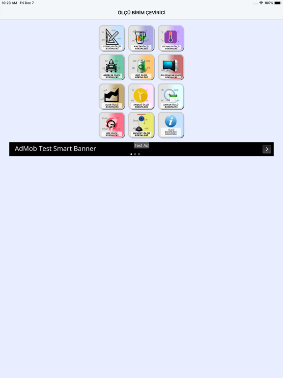 Ölçü Birimleri Çevirici iPad screenshot