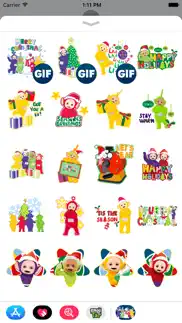 teletubbies holiday stickers iphone screenshot 3