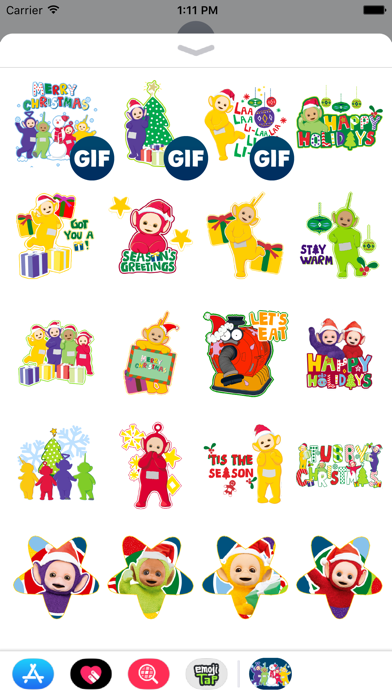 Screenshot #3 pour Teletubbies Holiday Stickers