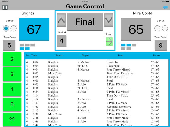 BBall Stat Tracker iPad screenshot 6 - Sports app