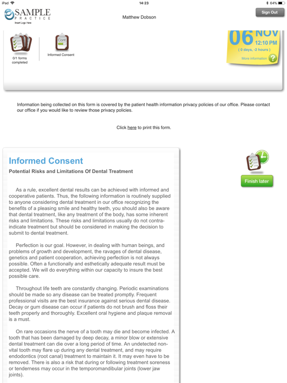 Screenshot #6 pour Patient Forms