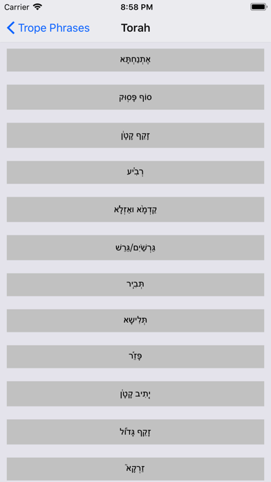 PocketTorah Trope iPhone screenshot 3 - Education app