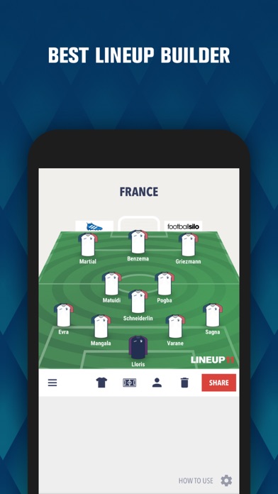 Lineup11 - Football Lineup Screenshot