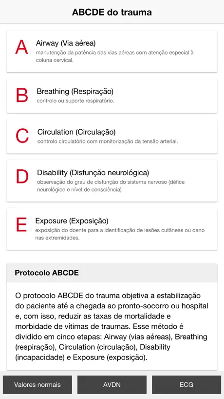 ABCDE do trauma