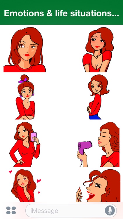 I'm a girl - Cute stickers