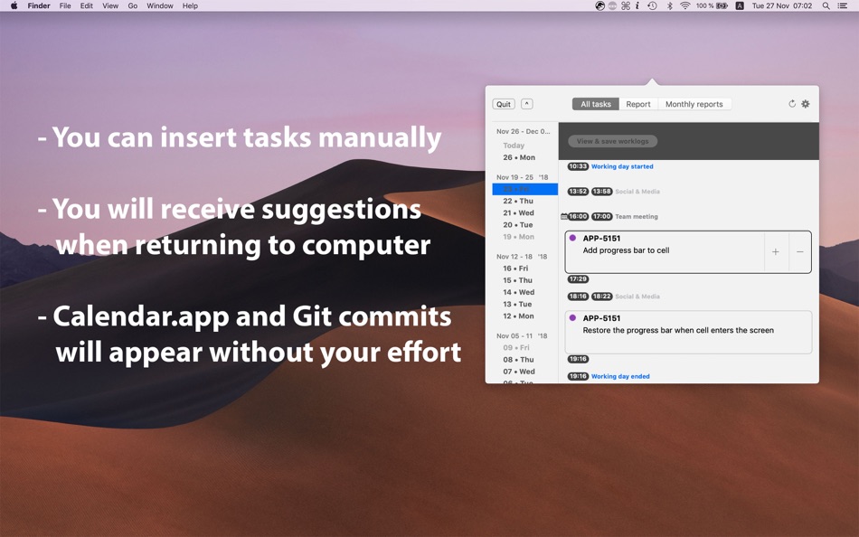#3. Jirassic - Jira Time Tracker (macOS) Podle: RalCr