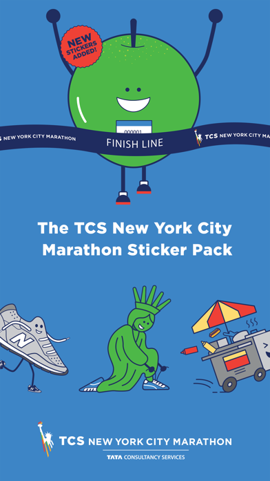 TCS NYC Marathon Sticker Pack Screenshot 1 - AppWisp.com TCS NYC Marathon Sticker Pack Screenshot 1 - AppWisp.com