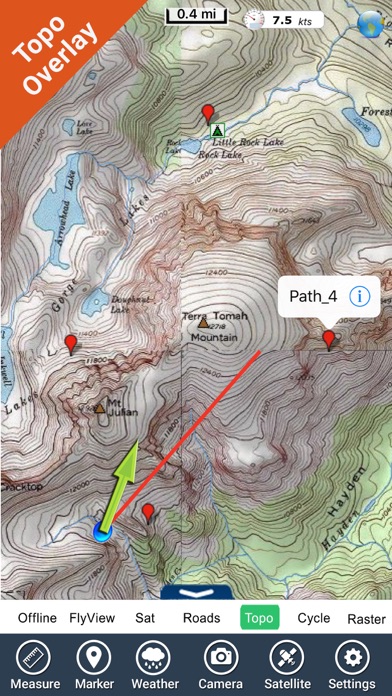 Rocky Mountain National Park gps and outdoor map Screenshot 4